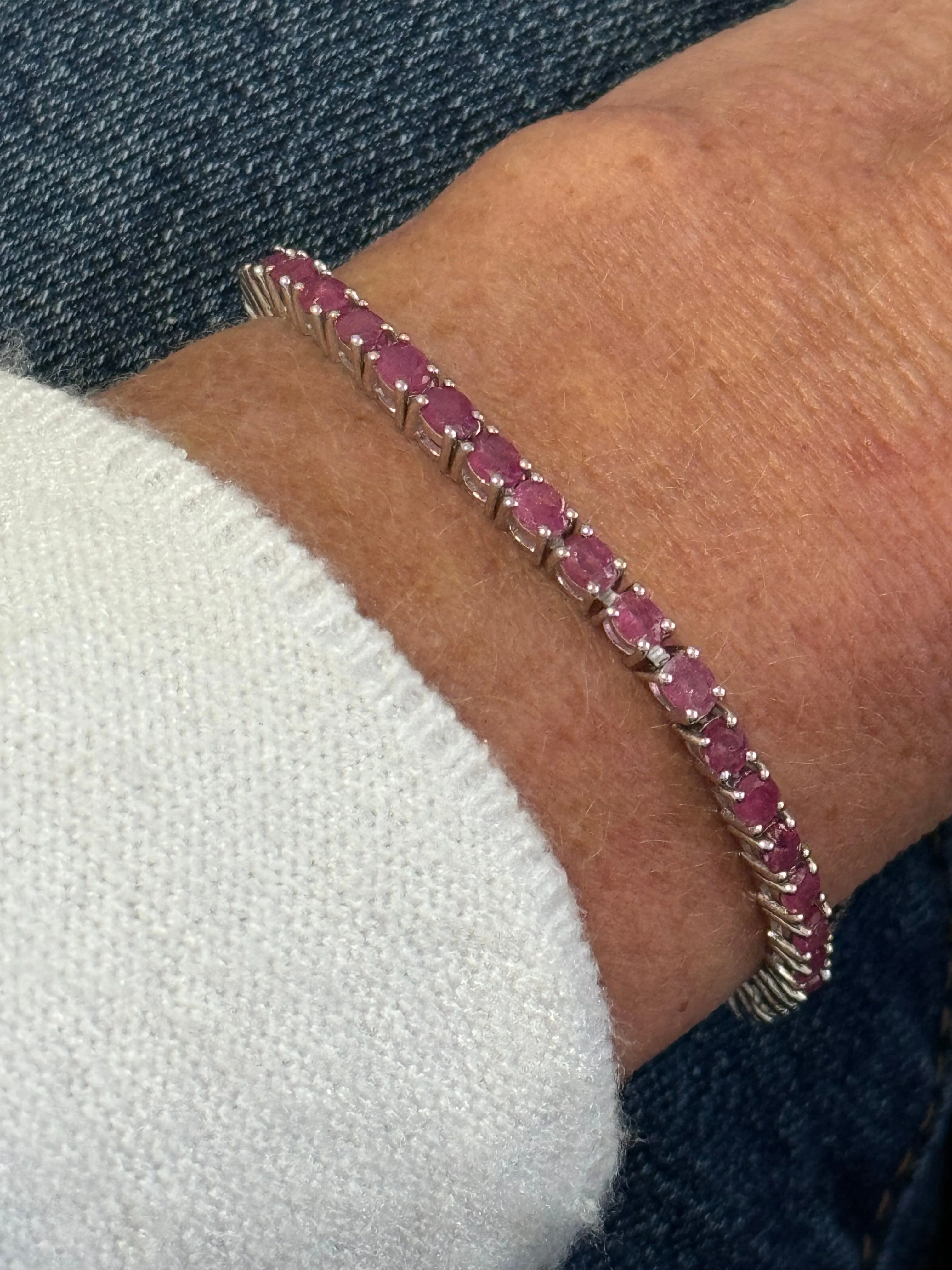 Ruby Tennis Bracelet