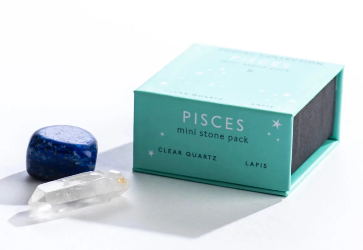 Shoppe Geo Pisces Zodiac Mini Stone Pack