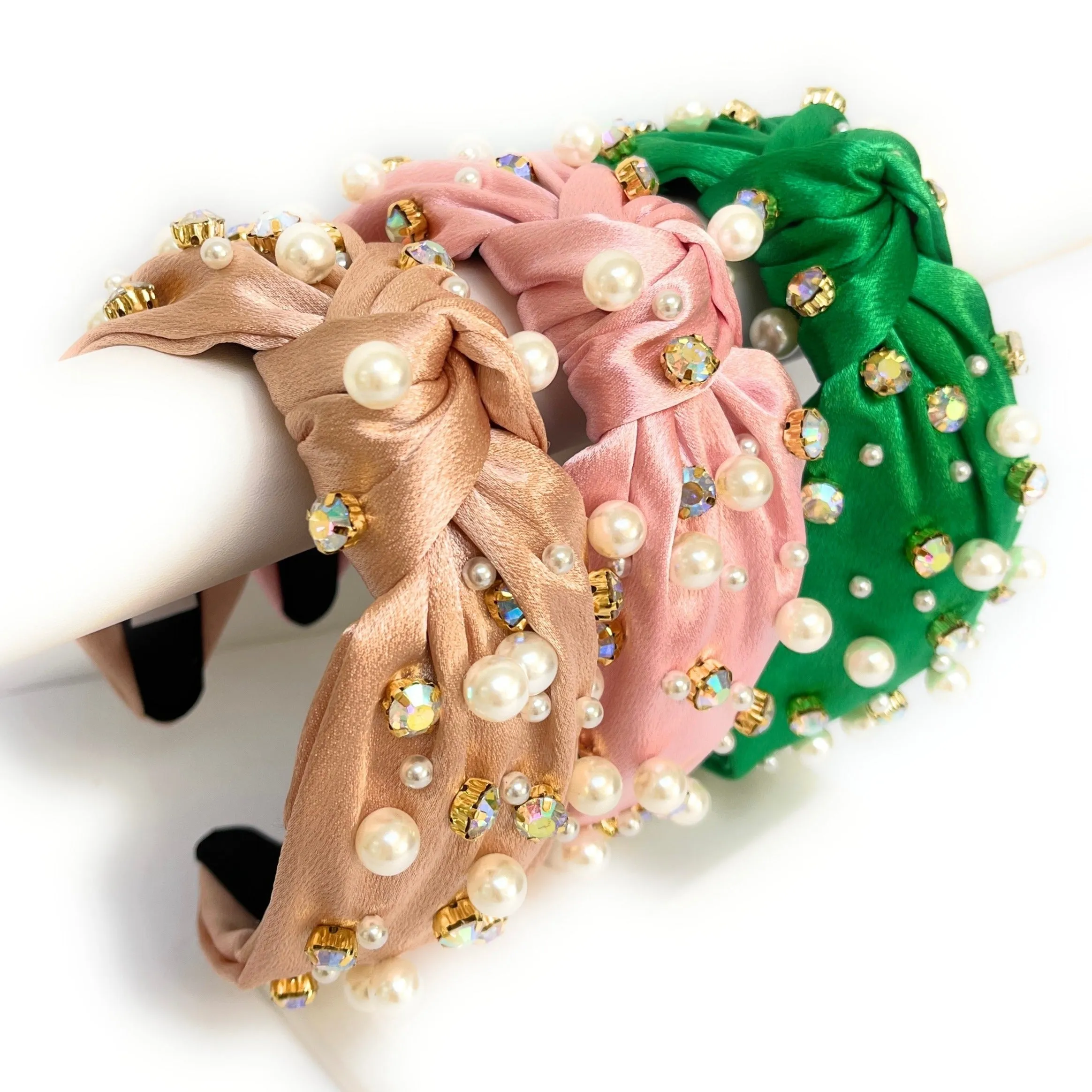 Silk Embellished Knot Headband (more colors)