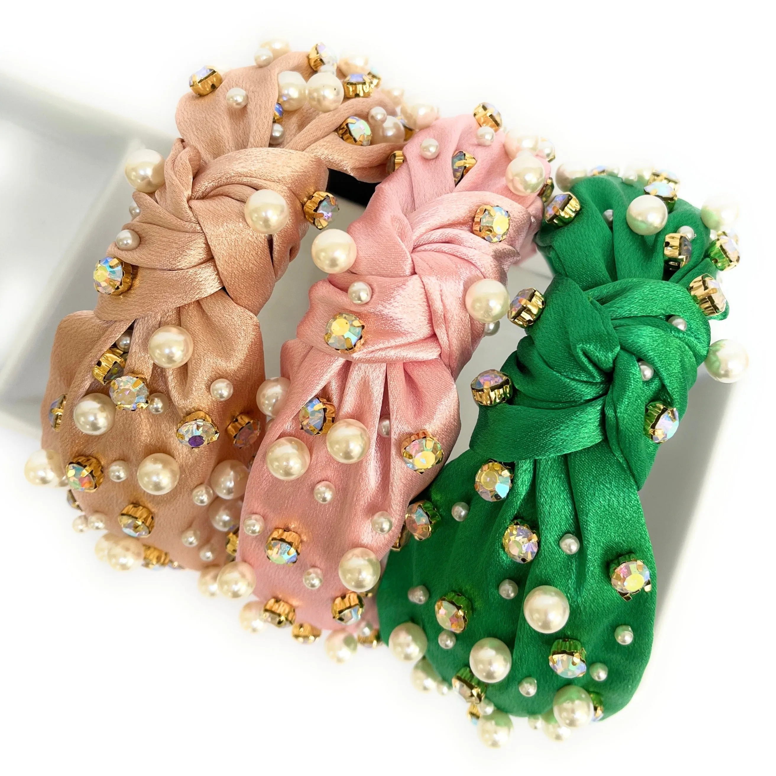 Silk Embellished Knot Headband (more colors)