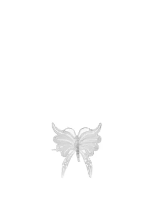 Silver Filigree Butterfly Pin