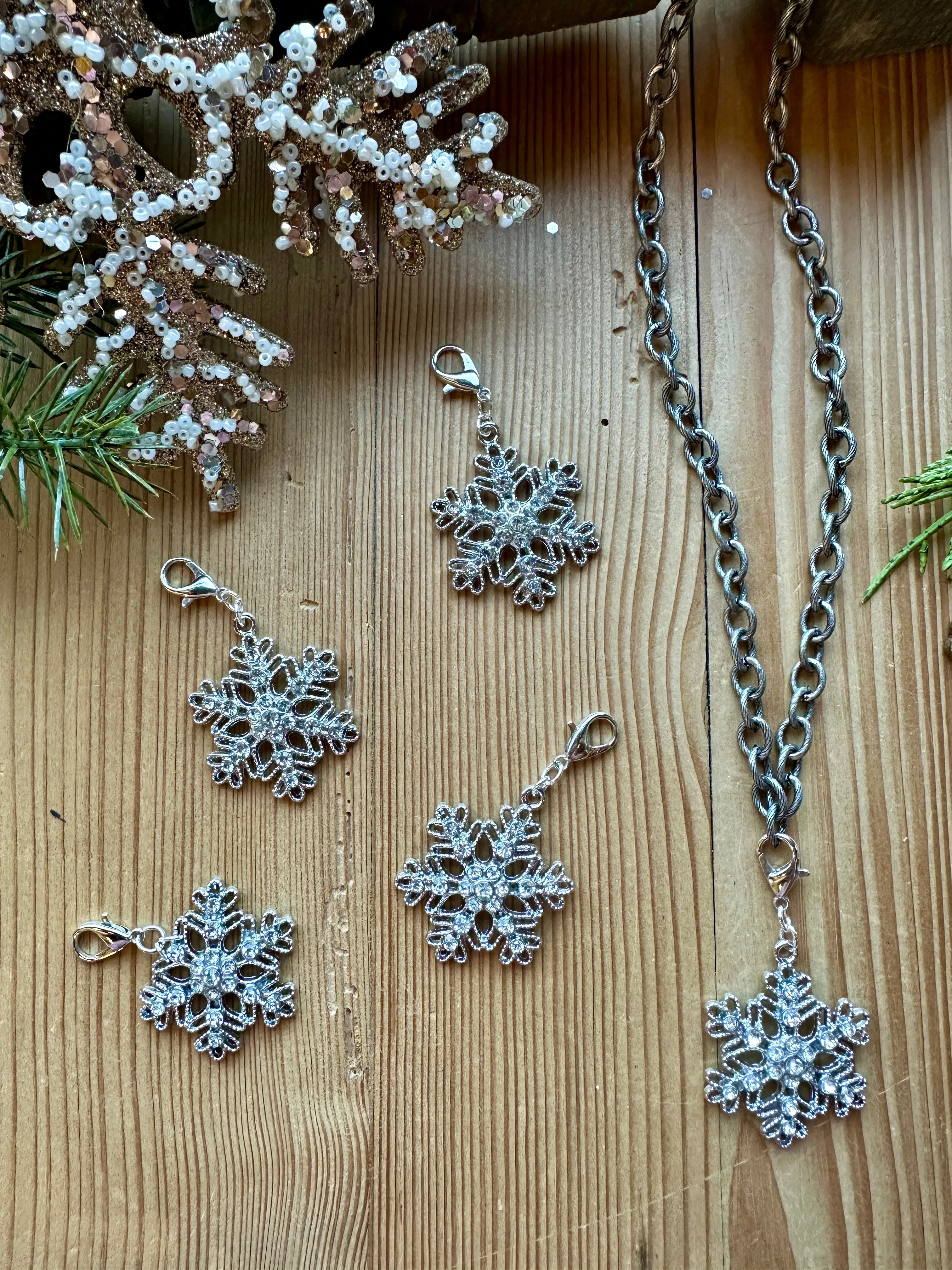 Sparkly Snowflake Pendant