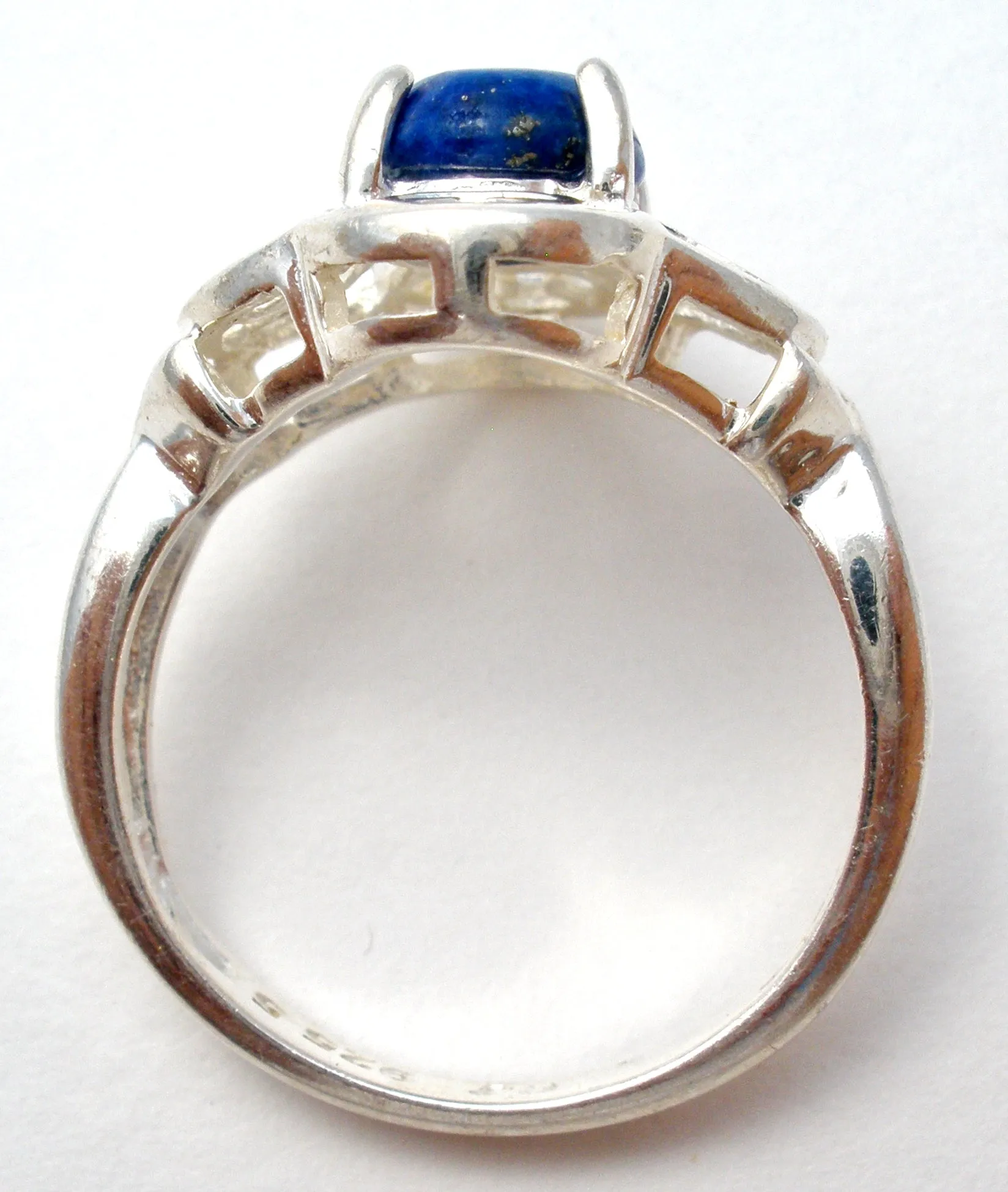 Sterling Silver Lapis Lazuli Ring Size 5