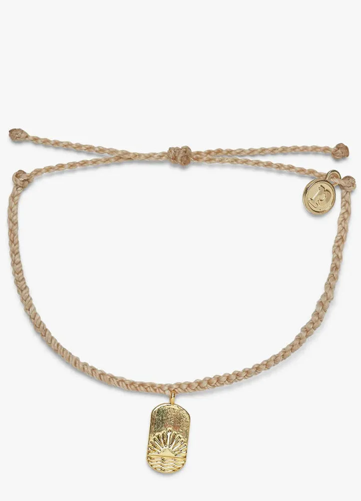 Sundown Gold Charm Bracelet in Sand by Pura Vida