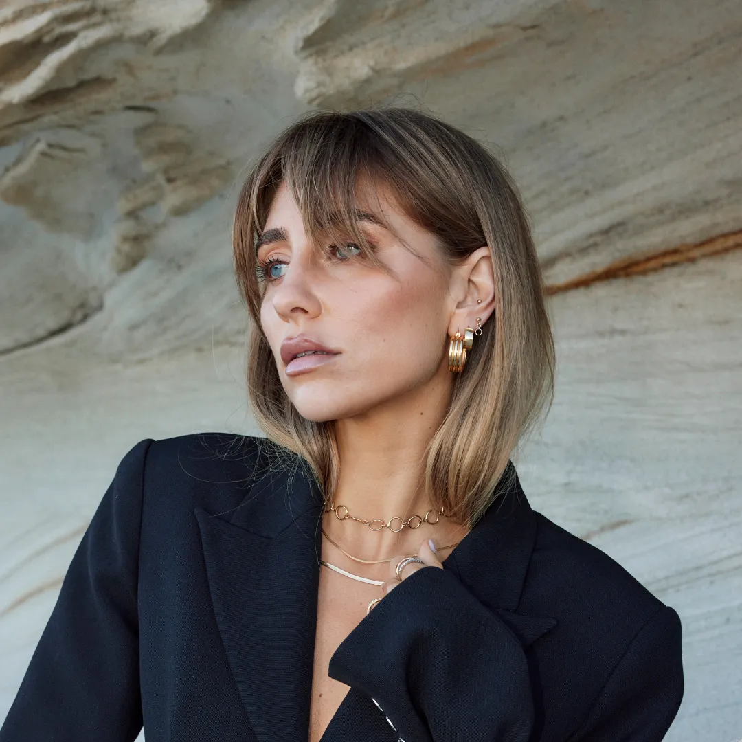 Tessa Hoop Earrings - Gold