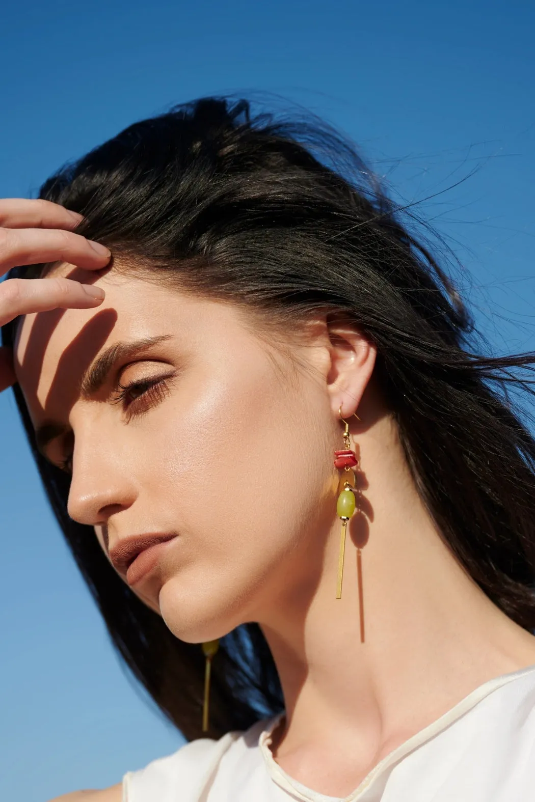 The Nefeli Earring - Mother of Pearl