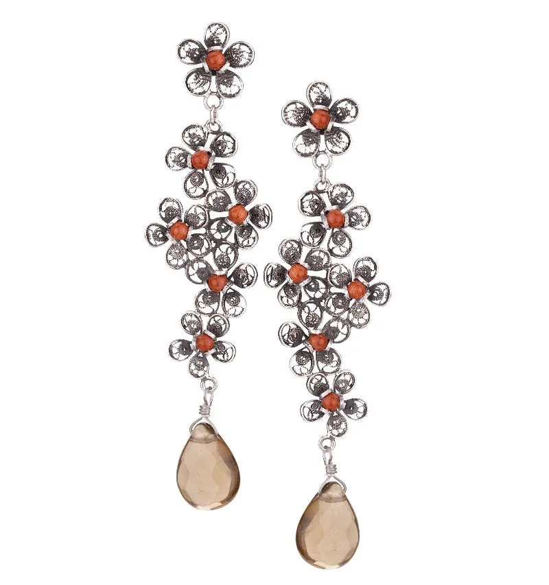 Trailing Blossom earrings