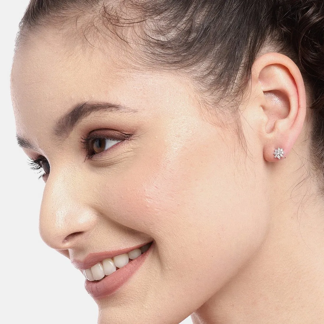 Triple-CZ 925 Sterling Silver Earring Combo