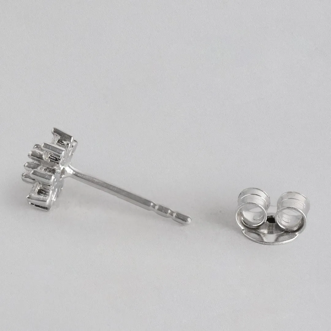 Triple-CZ 925 Sterling Silver Earring Combo