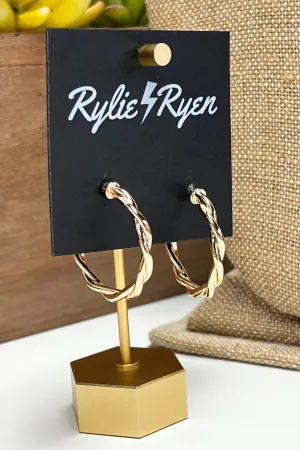Twist and Turn Hoop Earrings
