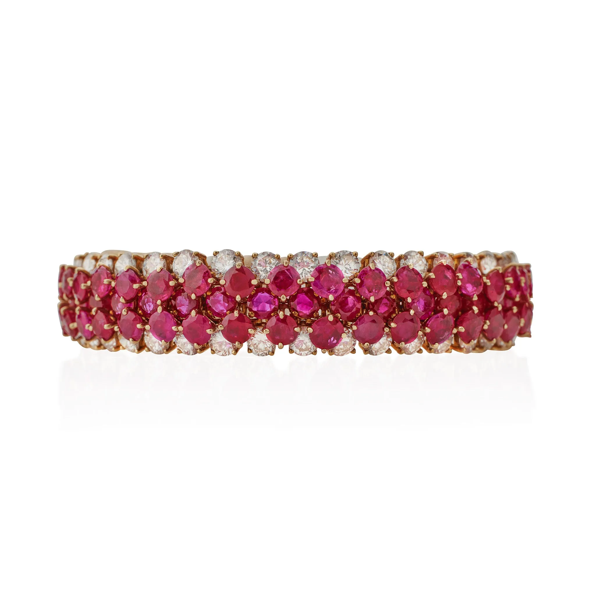 Van Cleef & Arpels No-Heat Burma Ruby Bracelet