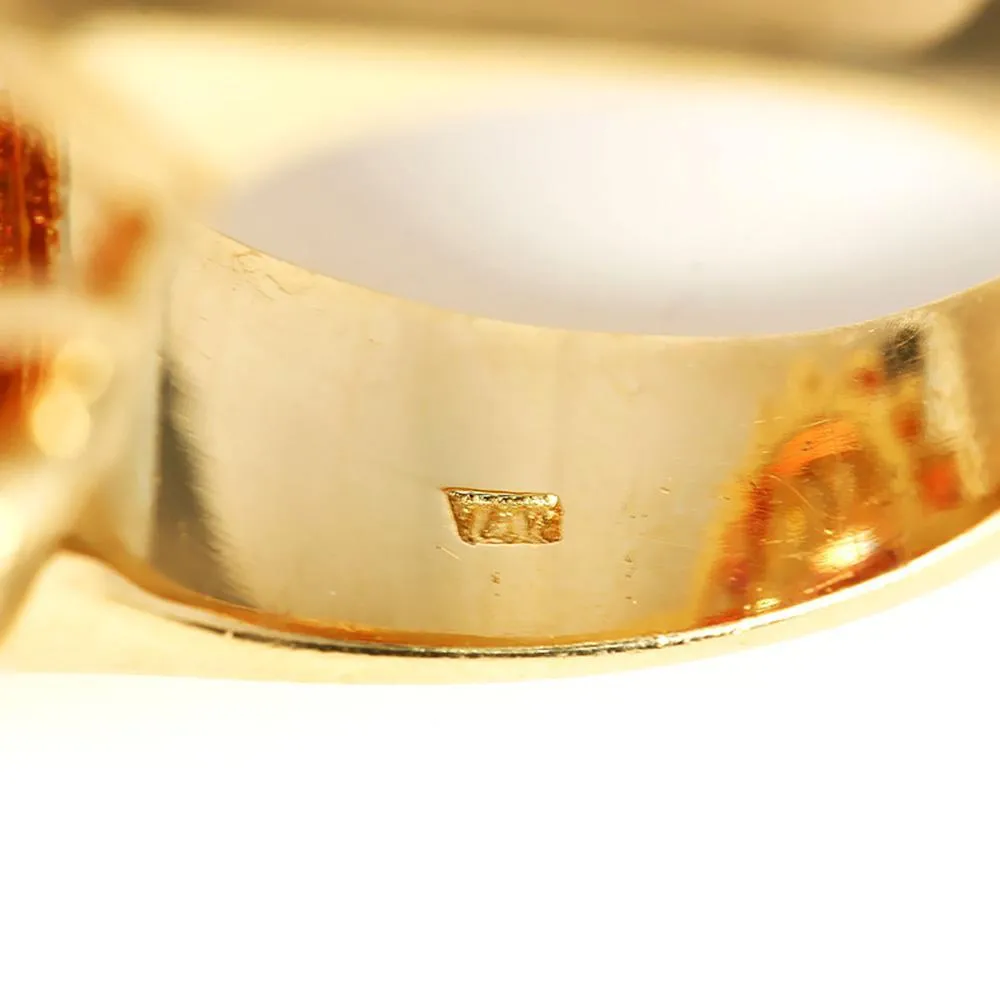 Vintage Garnet Ring with Diamond’s & Garnet’s 14K 25.50ctw