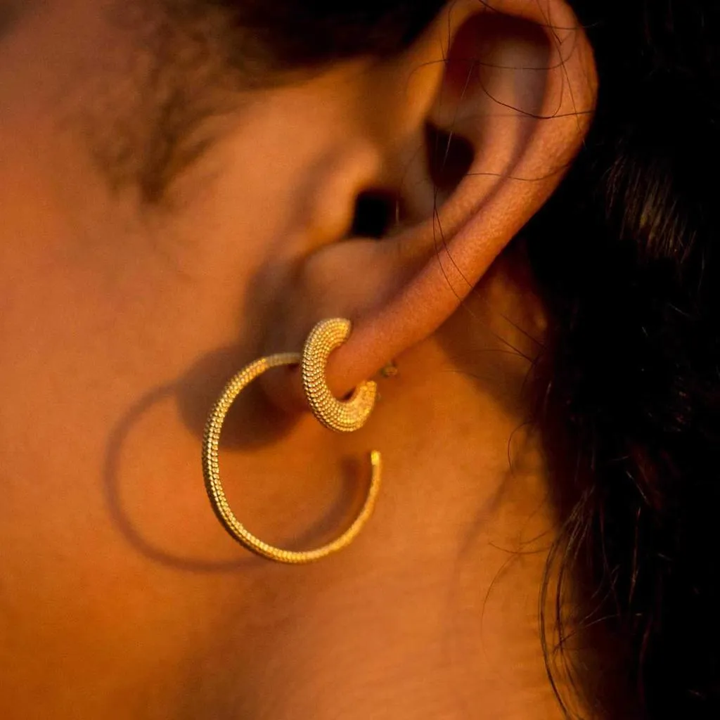 Weol Huggie Hoop Earrings
